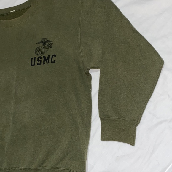 Vintage 90s USMC Marine Corps Crew Neck Sweatshirt XL - Picture 4 of 9